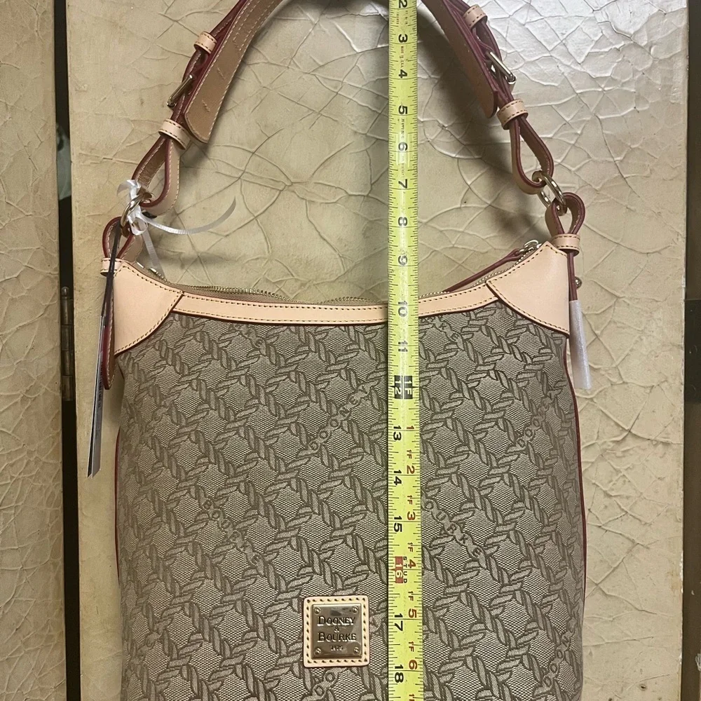 Dooney & Bourke Jacquard Maritime Hobo Sac Nwt - Picture 11 of 12